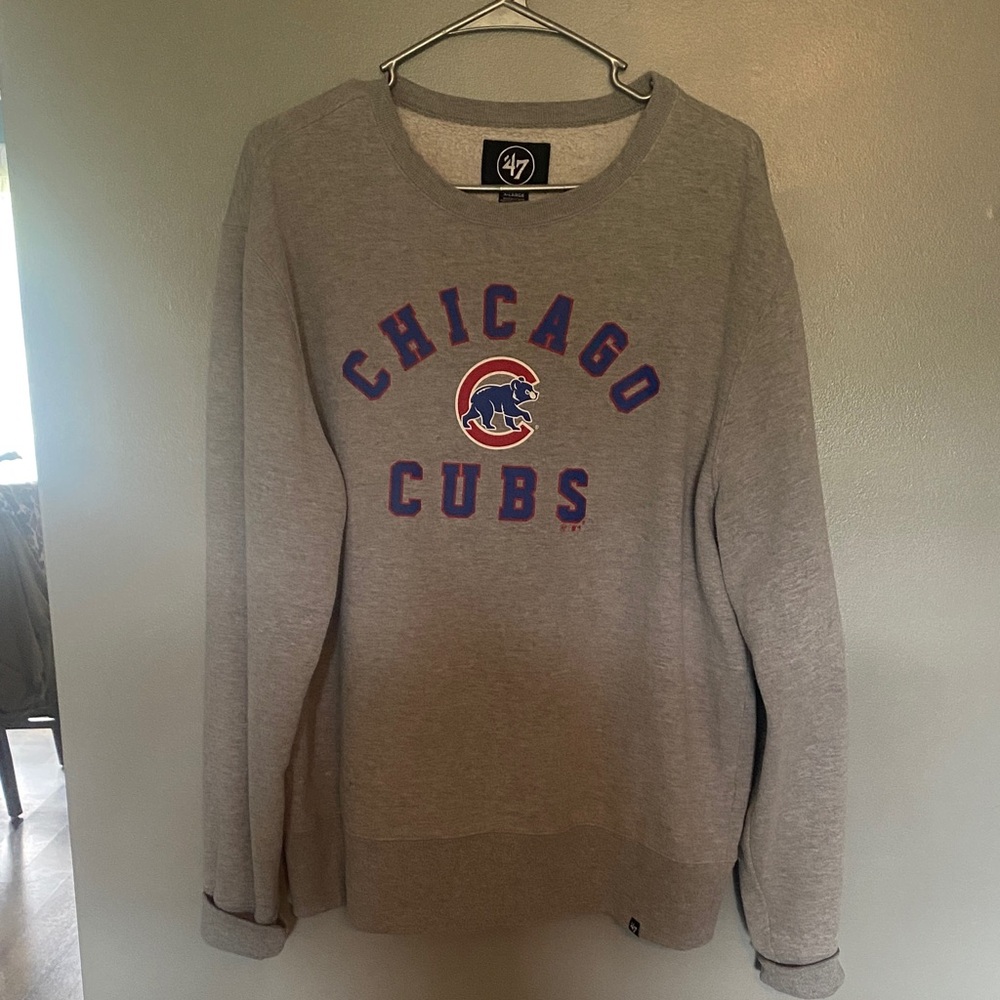 '47 Chicago Cubs Gray Crewneck Sweatshirt